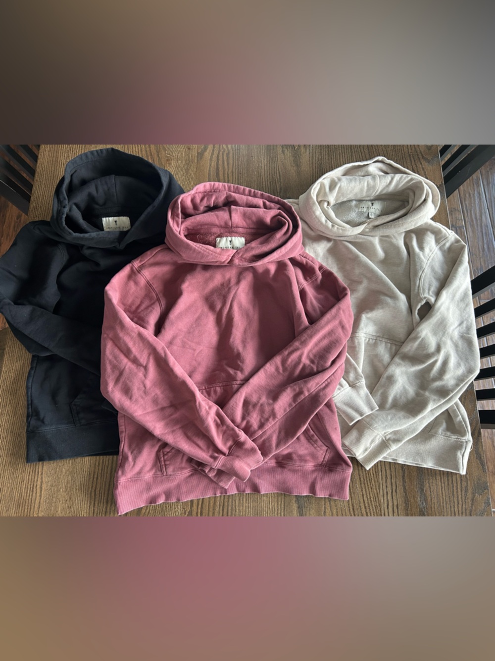 Women’s Cozy Pullover Hoodie - Rose, Black & Cream